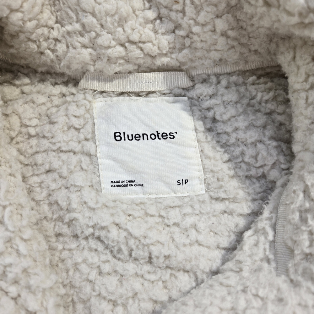 Bluenotes Off White Sherpa Vest Size Small Womens GUC - Picture 2 of 10